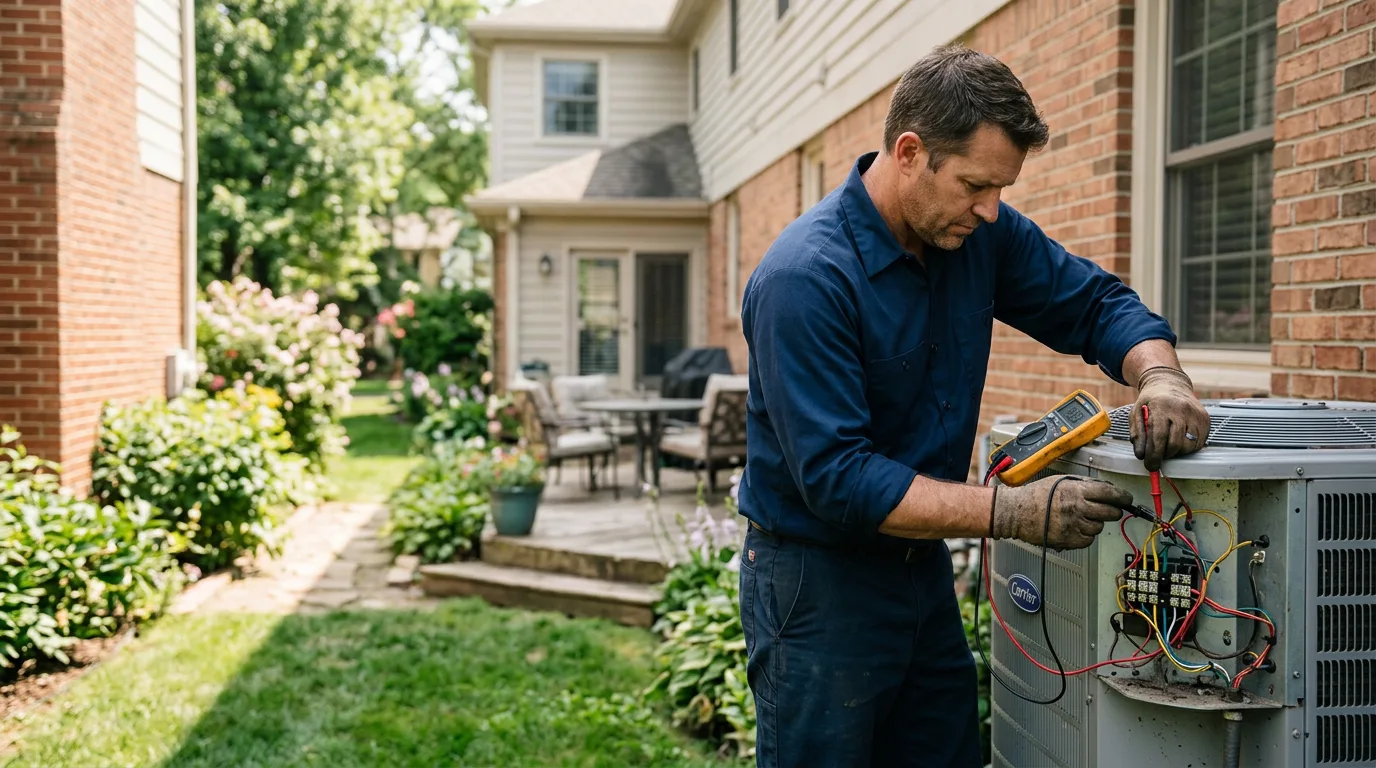 HVAC technician working near Glenham, NY